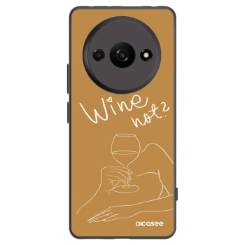 Picasee silikónový čierny obal pre Xiaomi Redmi A3 - Wine not