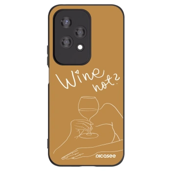 Picasee silikónový čierny obal pre Honor 200 Lite - Wine not