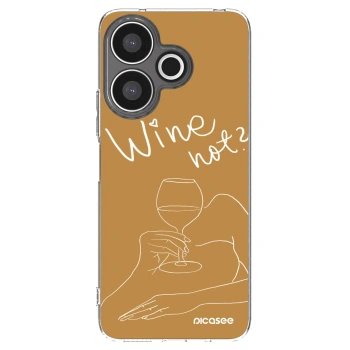 Picasee silikónový prehľadný obal pre Xiaomi Redmi 13 4G - Wine not