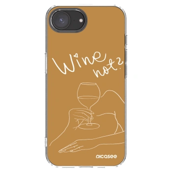 Picasee silikónový prehľadný obal pre Apple iPhone 16e - Wine not