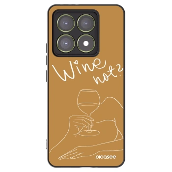 Picasee silikónový čierny obal pre Xiaomi 14T - Wine not