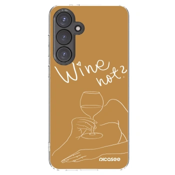 Picasee silikónový prehľadný obal pre Samsung Galaxy S24 FE S721B - Wine not