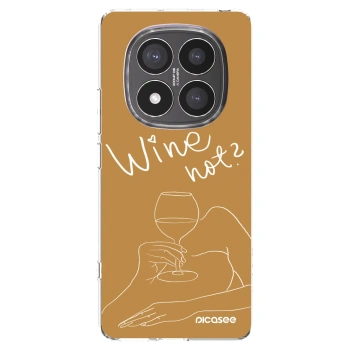 Picasee silikónový prehľadný obal pre Xiaomi Redmi Note 14 Pro+ 5G - Wine not