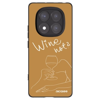 Picasee silikónový čierny obal pre Xiaomi Redmi Note 14 Pro 5G - Wine not