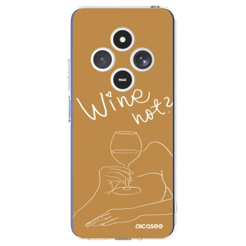 Picasee silikónový prehľadný obal pre Xiaomi Redmi 14C - Wine not