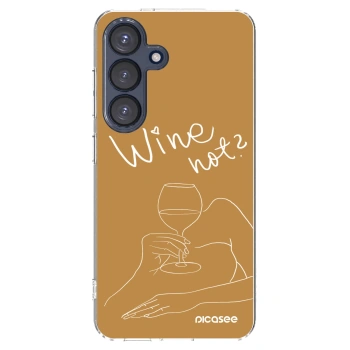 Picasee silikónový prehľadný obal pre Samsung Galaxy S25 5G - Wine not