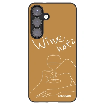 Picasee silikónový čierny obal pre Samsung Galaxy S25+ 5G - Wine not