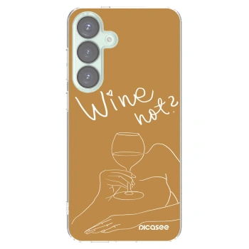 Picasee silikónový prehľadný obal pre Samsung Galaxy S25+ 5G - Wine not
