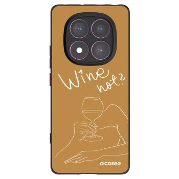 Picasee silikónový čierny obal pre Xiaomi Redmi Note 14 Pro 4G - Wine not