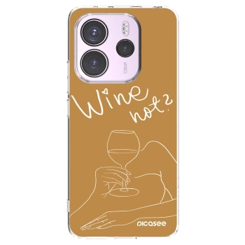 Picasee silikónový prehľadný obal pre Xiaomi Redmi Note 14 4G - Wine not