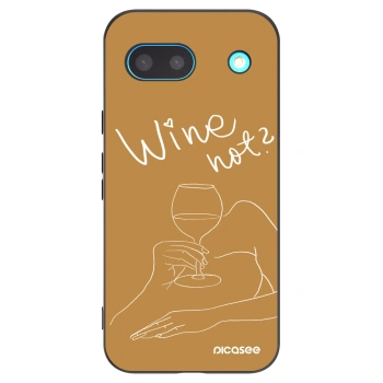 Picasee silikónový čierny obal pre Google Pixel 8a - Wine not