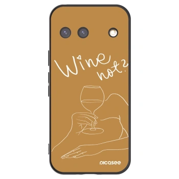 Picasee silikónový čierny obal pre Google Pixel 9 - Wine not