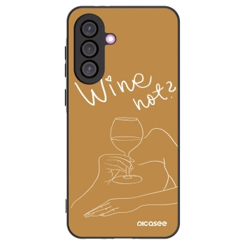 Picasee silikónový čierny obal pre Samsung Galaxy A56 5G A566B - Wine not