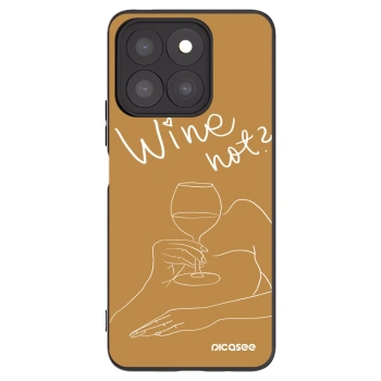 Picasee silikónový čierny obal pre Honor X8c - Wine not