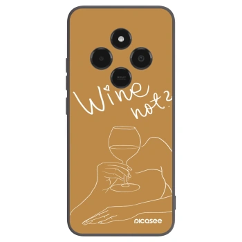 Picasee silikónový čierny obal pre Xiaomi Poco C75 - Wine not