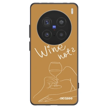Picasee silikónový čierny obal pre Vivo X200 Pro - Wine not