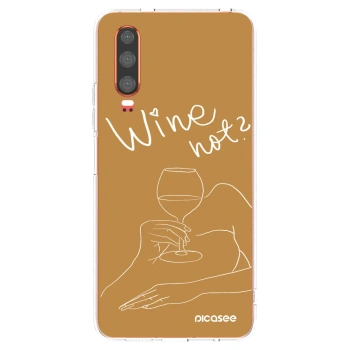 Picasee silikónový prehľadný obal pre Huawei P30 - Wine not