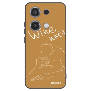 Picasee silikónový čierny obal pre Xiaomi Redmi Note 14S - Wine not