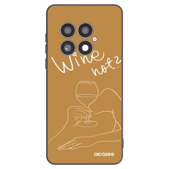 Picasee silikónový čierny obal pre OnePlus 13 5G - Wine not
