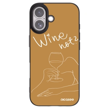 Picasee silikónový čierny obal pre Apple iPhone 17 - Wine not