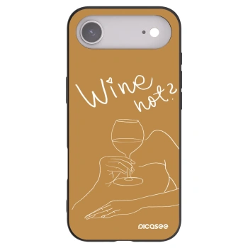 Picasee silikónový čierny obal pre Apple iPhone Air - Wine not