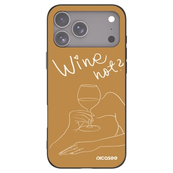 Picasee silikónový čierny obal pre Apple iPhone 17 Pro Max - Wine not
