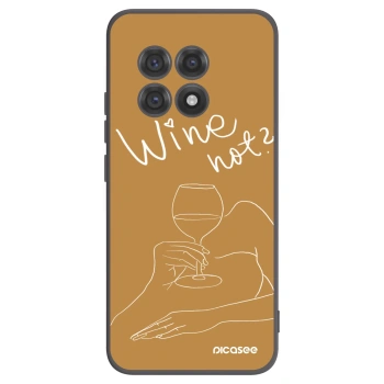 Picasee silikónový čierny obal pre OnePlus 13R 5G - Wine not
