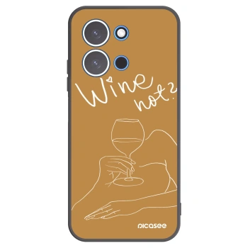 Picasee silikónový čierny obal pre Xiaomi Redmi 15C 4G - Wine not