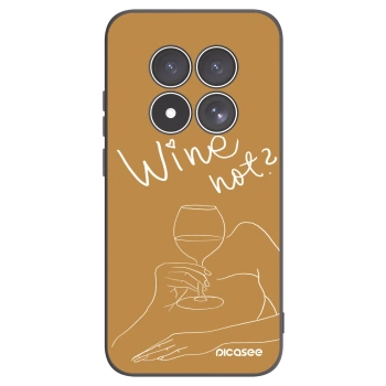 Picasee silikónový čierny obal pre Xiaomi Redmi Note 15 Pro 4G - Wine not