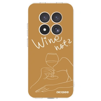 Picasee silikónový prehľadný obal pre Xiaomi Redmi Note 15 Pro 4G - Wine not