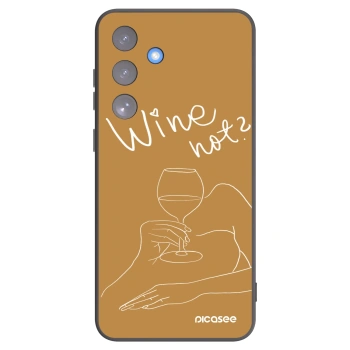 Picasee silikónový čierny obal pre Samsung Galaxy S25 FE 5G - Wine not