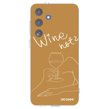 Picasee silikónový prehľadný obal pre Samsung Galaxy S25 FE 5G - Wine not