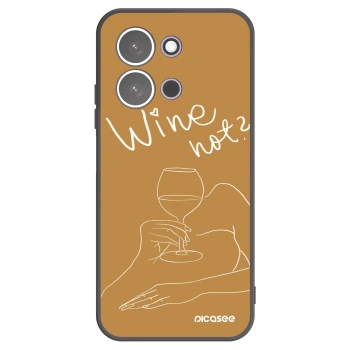 Picasee silikónový čierny obal pre Xiaomi Redmi 15C 5G - Wine not