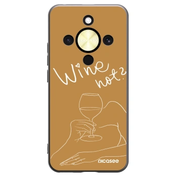 Picasee silikónový čierny obal pre Honor Magic8 Lite 5G - Wine not