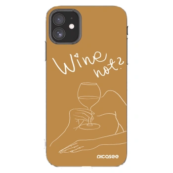 Picasee silikónový prehľadný obal pre Apple iPhone 11 - Wine not