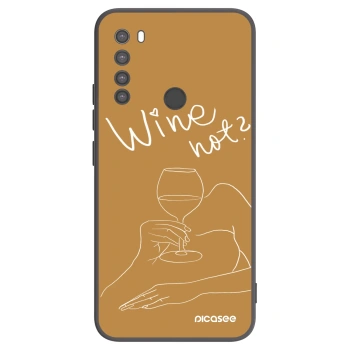 Picasee silikónový čierny obal pre Xiaomi Redmi Note 8 - Wine not