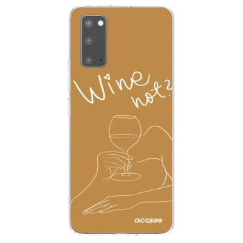 Picasee silikónový prehľadný obal pre Samsung Galaxy S20 G980F - Wine not