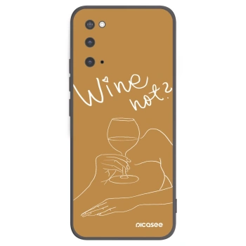Picasee silikónový čierny obal pre Samsung Galaxy S20 G980F - Wine not