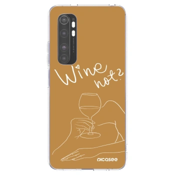 Picasee silikónový prehľadný obal pre Xiaomi Mi Note 10 Lite - Wine not