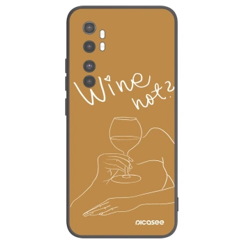 Picasee silikónový čierny obal pre Xiaomi Mi Note 10 Lite - Wine not