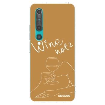 Picasee silikónový prehľadný obal pre Xiaomi Mi 10 - Wine not