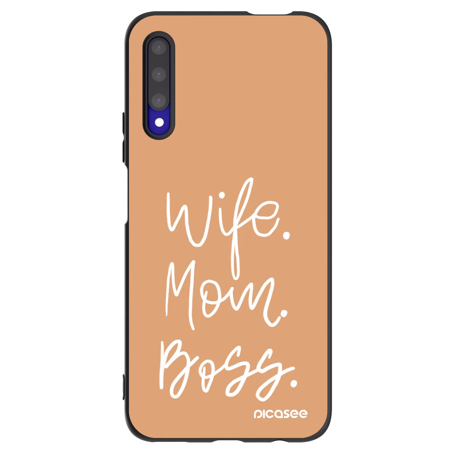 Picasee silikónový čierny obal pre Honor 9X Pro - Boss Mama