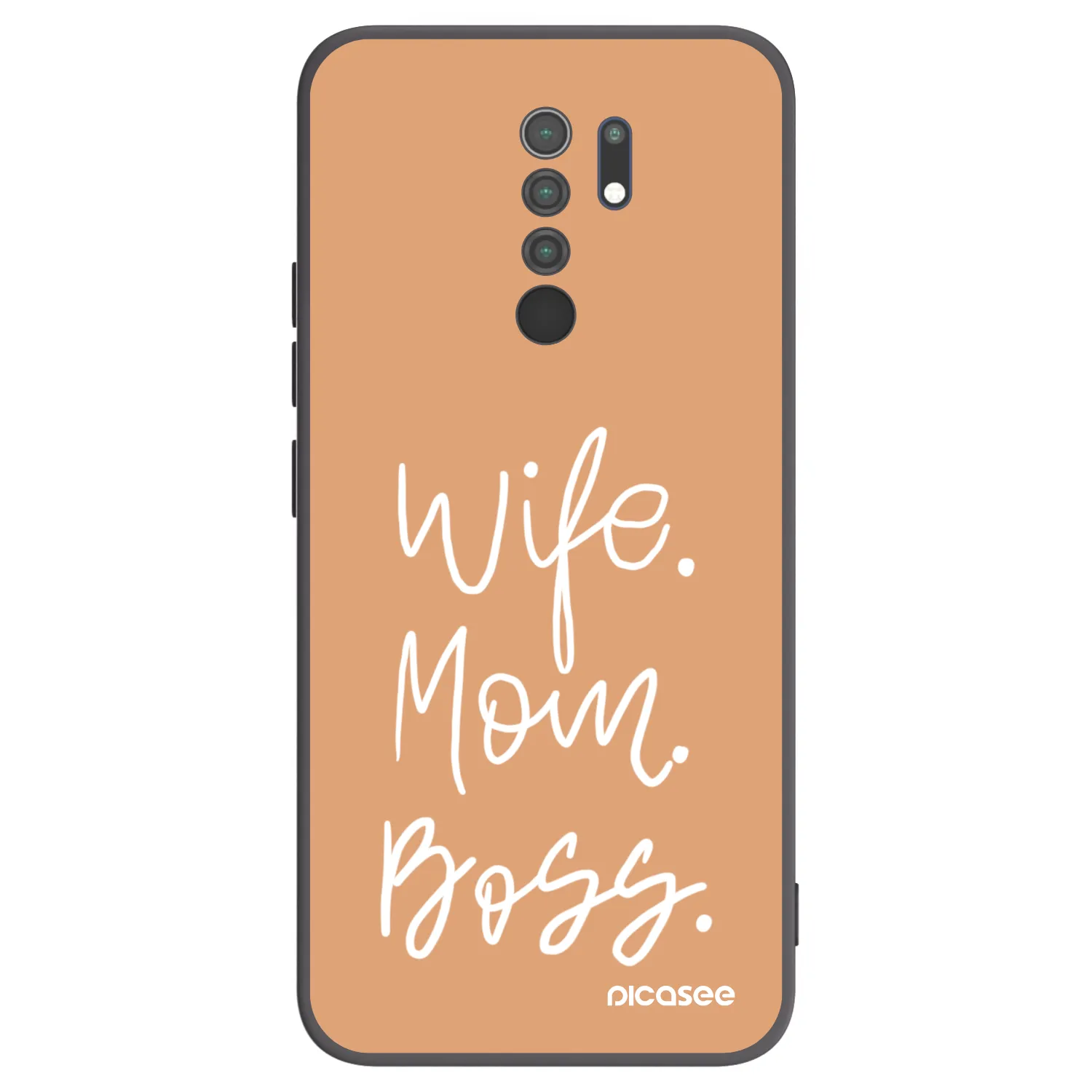 Picasee silikónový čierny obal pre Xiaomi Redmi 9 - Boss Mama