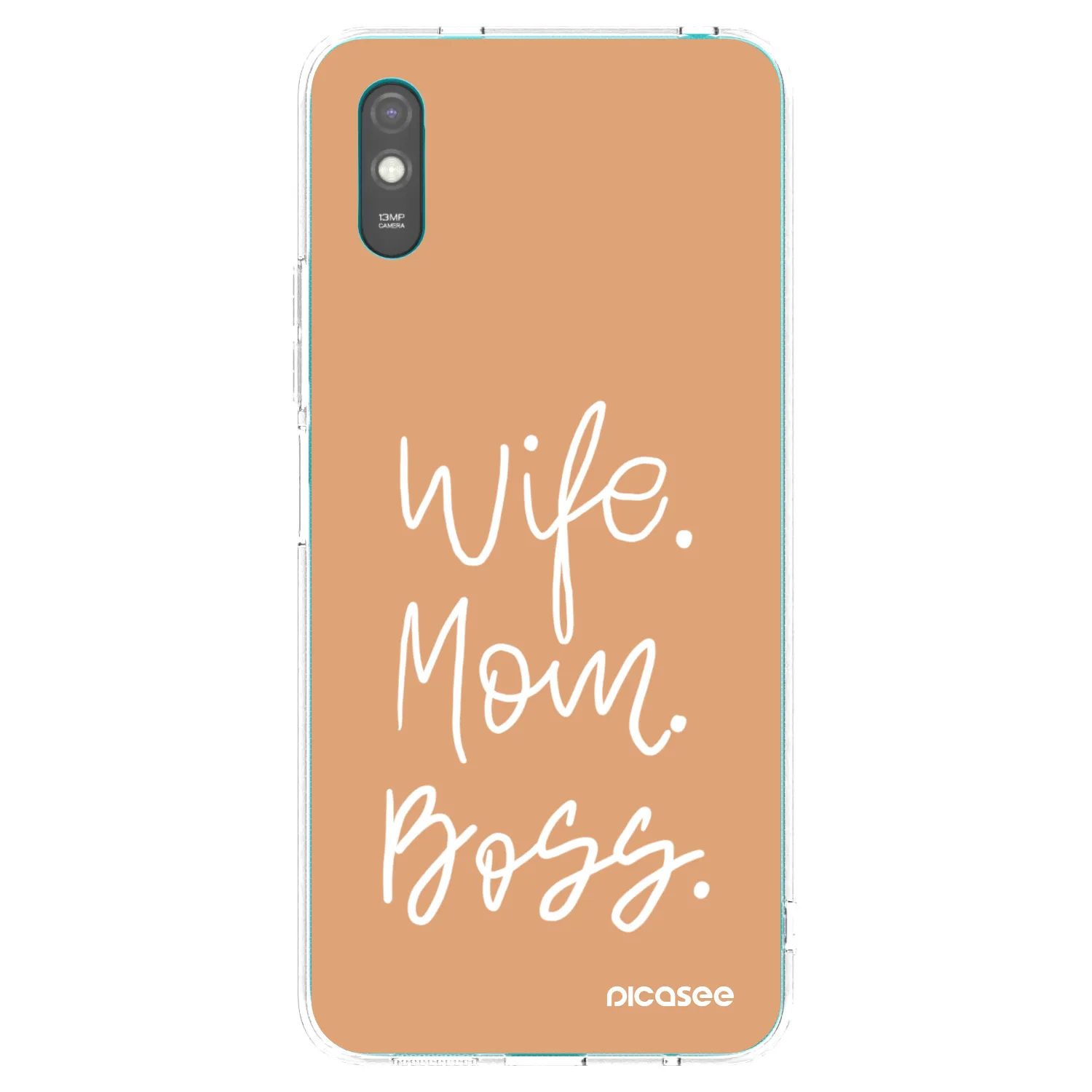 Picasee silikónový prehľadný obal pre Xiaomi Redmi 9A - Boss Mama