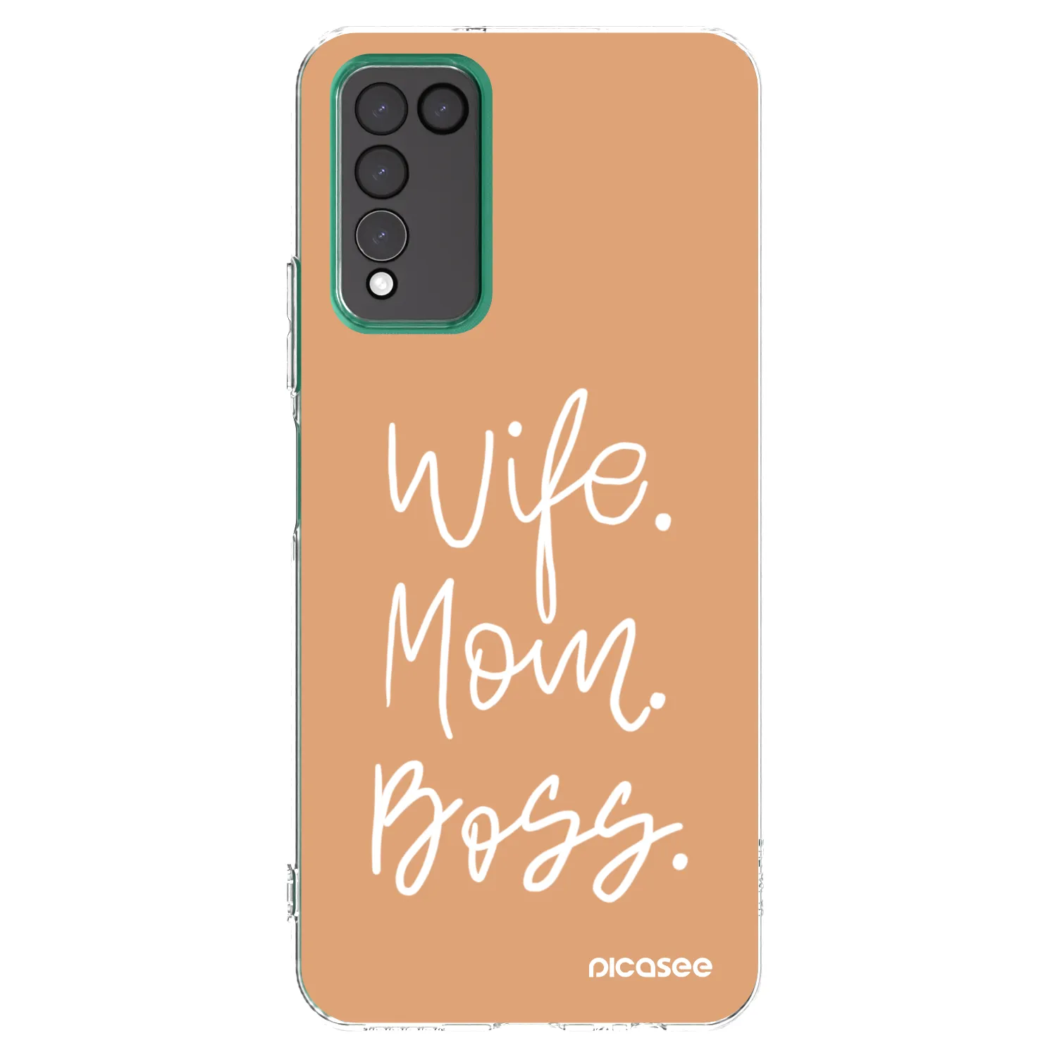 Picasee silikónový prehľadný obal pre Honor 10X Lite - Boss Mama