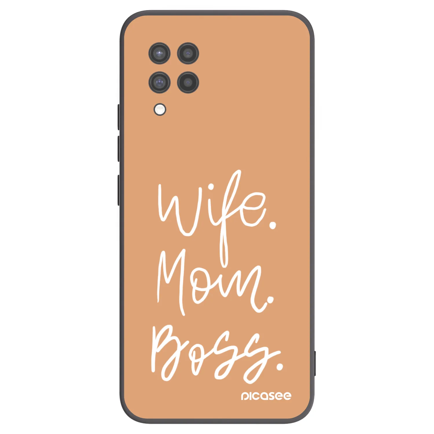 Picasee silikónový čierny obal pre Samsung Galaxy A42 A426B - Boss Mama
