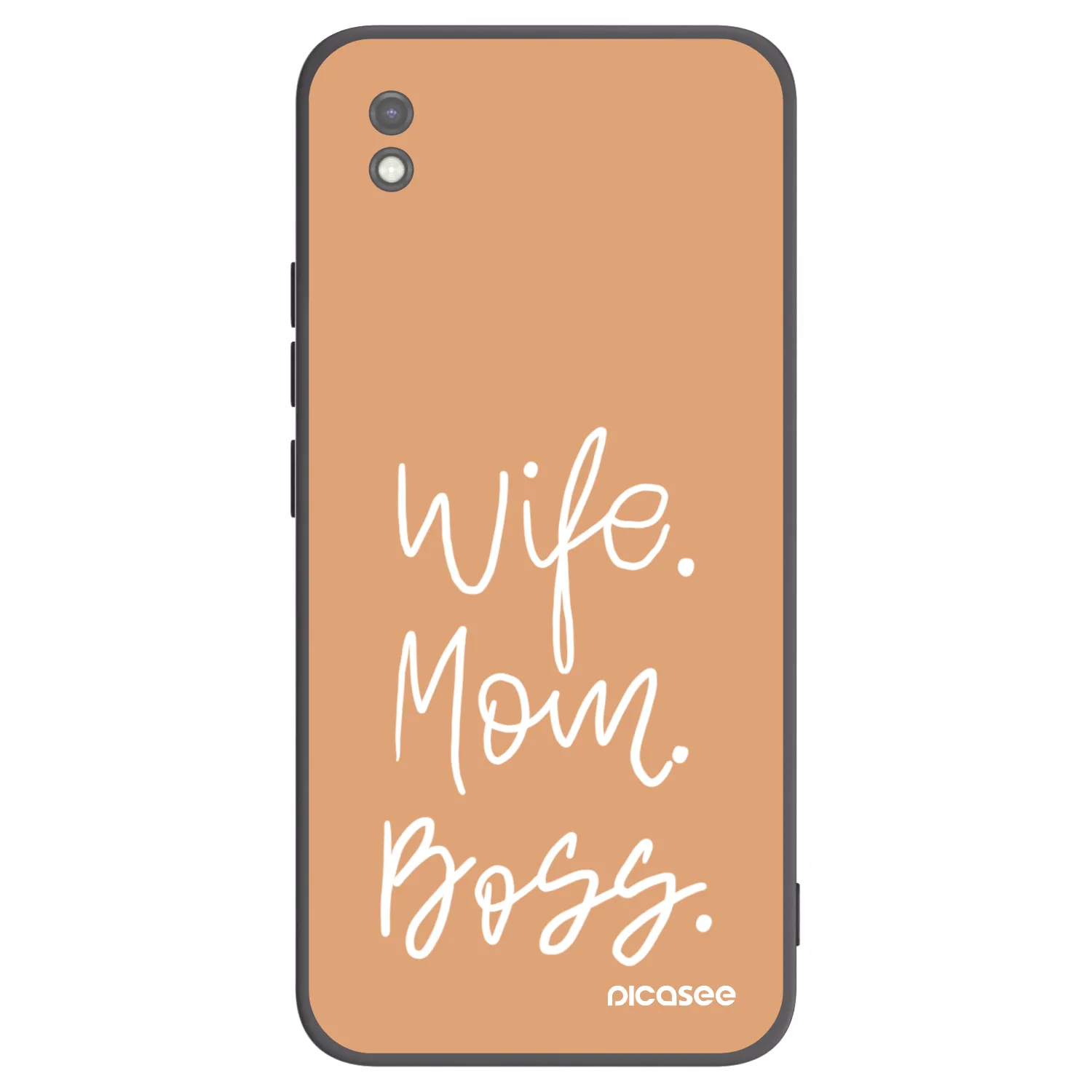 Picasee silikónový čierny obal pre Xiaomi Redmi 9AT - Boss Mama