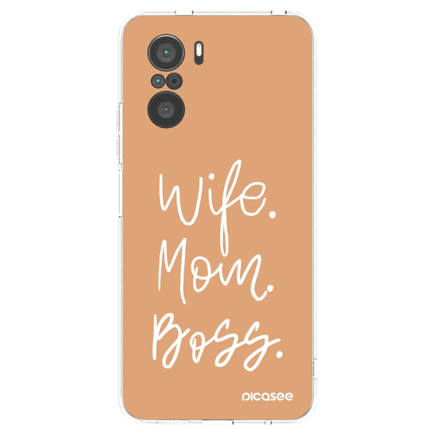 Picasee silikónový prehľadný obal pre Xiaomi Poco F3 - Boss Mama