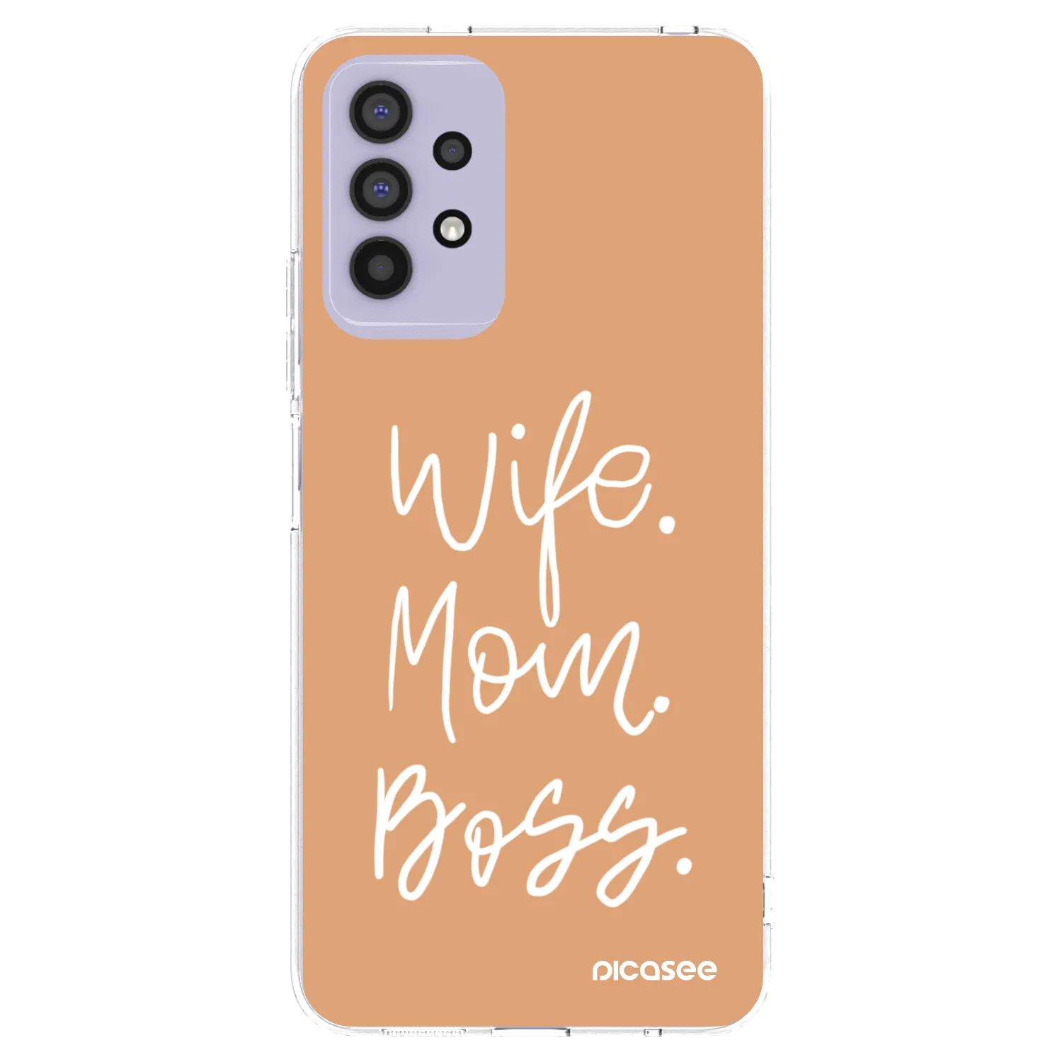 Picasee silikónový prehľadný obal pre Samsung Galaxy A32 4G SM-A325F - Boss Mama