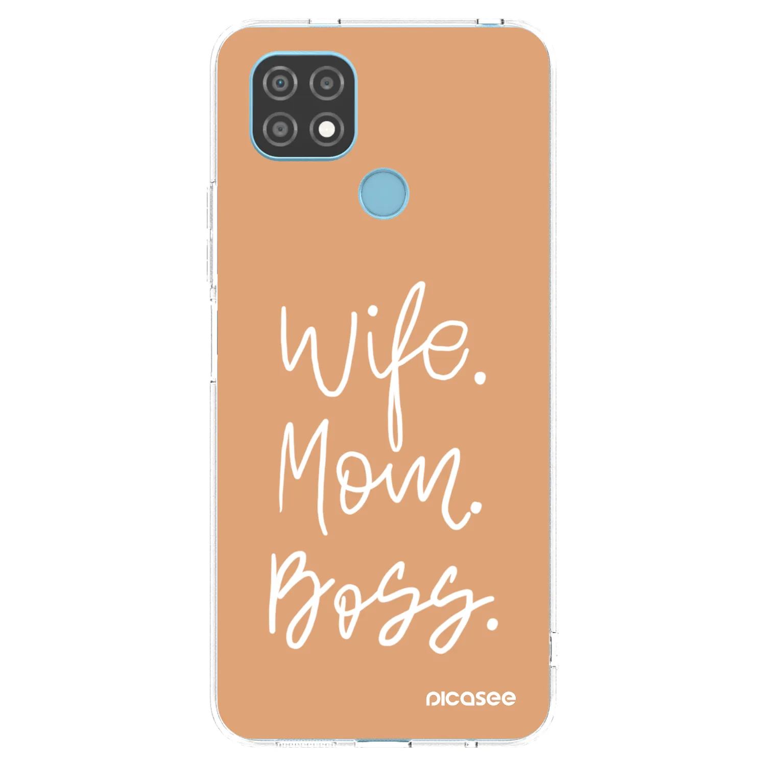 Picasee silikónový prehľadný obal pre Realme C21 - Boss Mama
